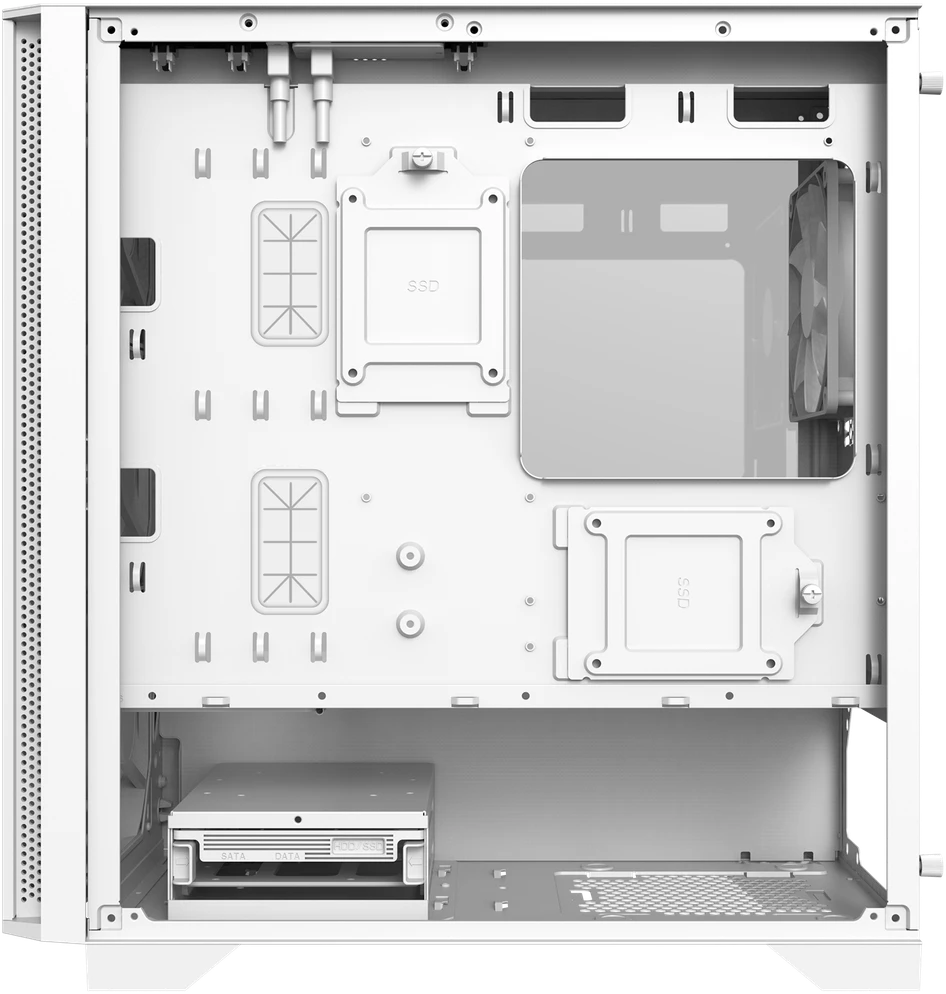 Montech AIR 100 LITE kompiuterio korpusas – baltos spalvos