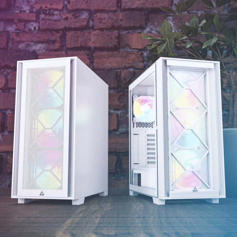 Montech AIR 1000 Premium, Midi-Tower, Tempered Glass - baltos spalvos