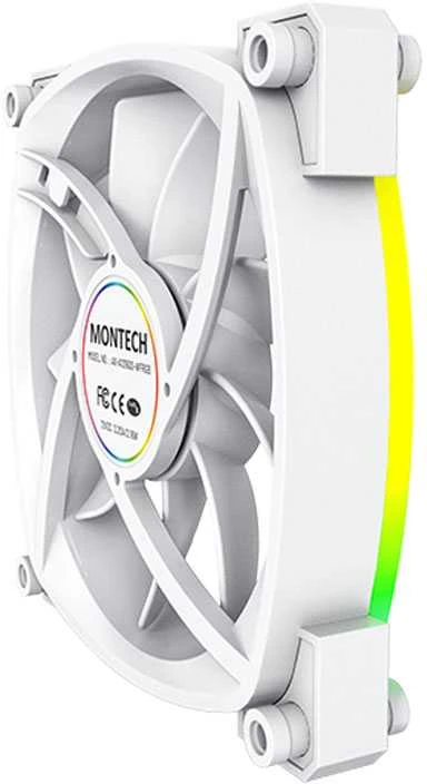 Montech AX120 PWM ARGB korpuso ventiliatorius – 120mm, baltos spalvos