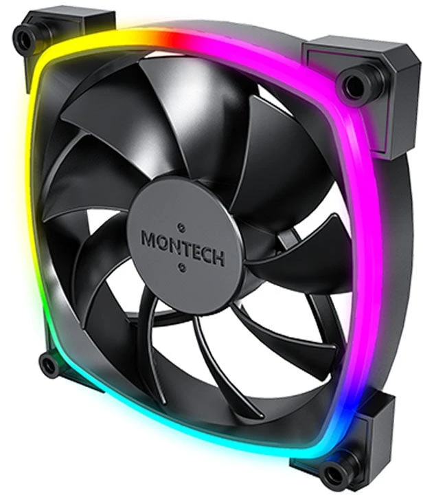 Montech AX120 PWM ARGB korpuso ventiliatorius – 120mm, juodos spalvos