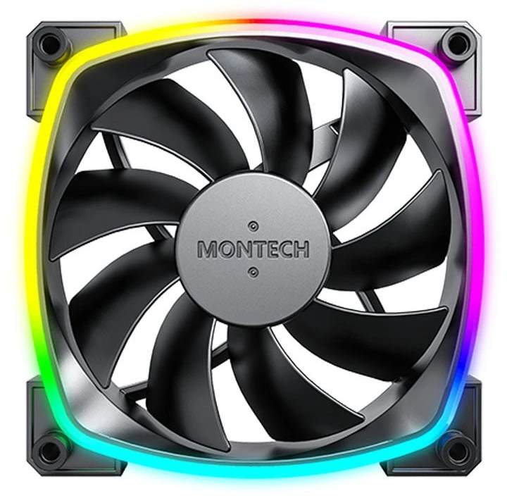 Montech AX120 PWM ARGB korpuso ventiliatorius – 120mm, juodos spalvos