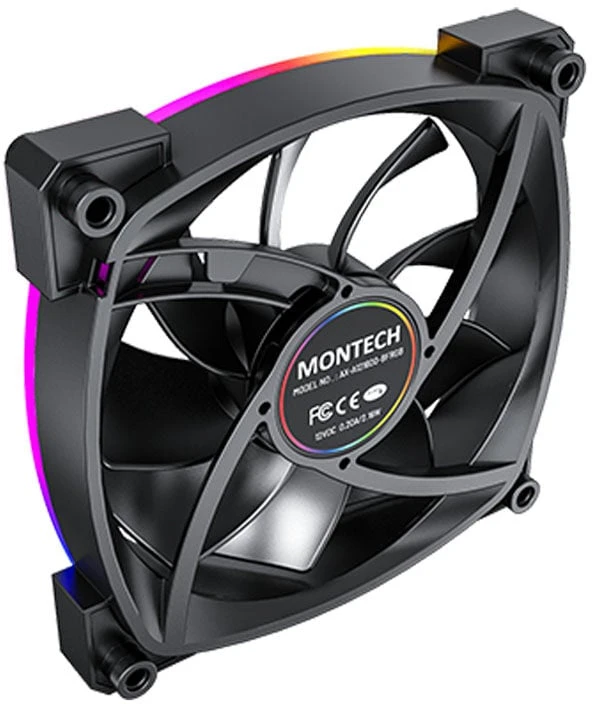 Montech AX120 PWM ARGB korpuso ventiliatorius – 120mm, juodos spalvos