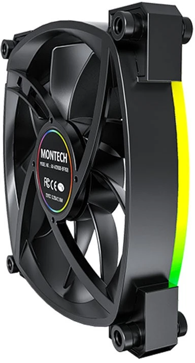 Montech AX120 PWM ARGB korpuso ventiliatorius – 120mm, juodos spalvos