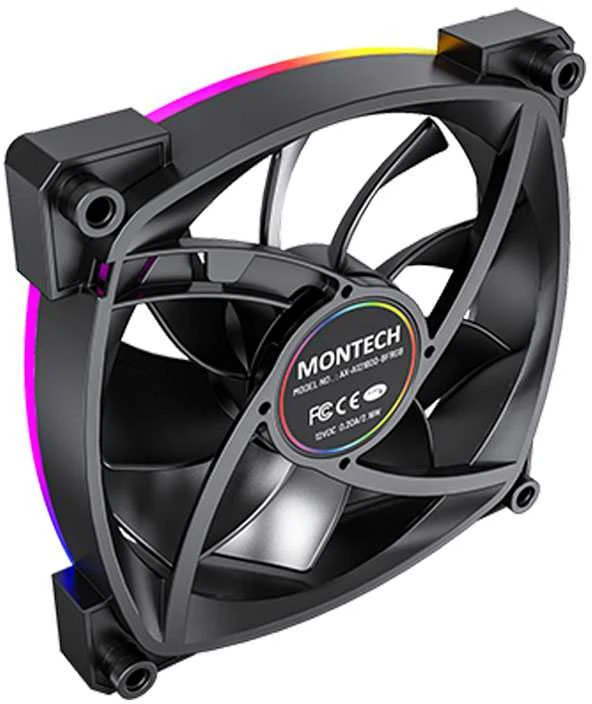 Montech AX120 PWM ARGB korpuso ventiliatorius – 120mm, juodos spalvos