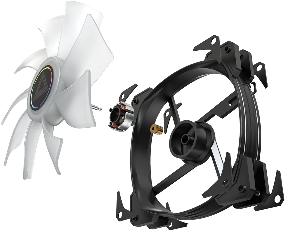 Montech HP140 PWM ARGB korpuso ventiliatorius – 140mm, juodos spalvos