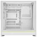 Montech HS01 PC-kompiuterio korpusas, Midi-Tower, ATX, aRGB, Tempered Glass – baltos spalvos