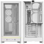 Montech HS01 PC-kompiuterio korpusas, Midi-Tower, ATX, aRGB, Tempered Glass – baltos spalvos