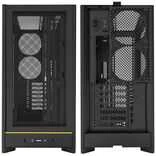 Montech HS01 PRO PC-kompiuterio korpusas, Midi-Tower, ATX, aRGB, Tempered Glass – juodos spalvos