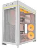 Montech HS01 PRO PC-kompiuterio korpusas, Midi-Tower, ATX, aRGB, Tempered Glass – baltos spalvos