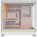 Montech HS02 PRO PC-kompiuterio korpusas, Midi-Tower, ATX, Tempered Glass, ARGB – baltos spalvos