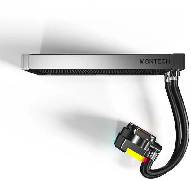 „Montech Hyper Flow ARGB AIO“ vandens aušinimas, juodos spalvos - 240 mm