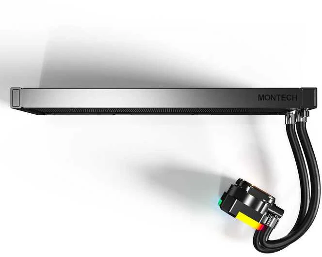 „Montech Hyper Flow ARGB AIO“ vandens aušinimas, juodas × 360 mm