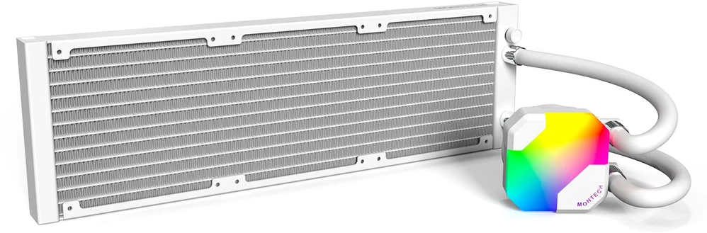 Montech Hyper Flow ARGB AIO vandens aušinimas, baltas Ø 360 mm