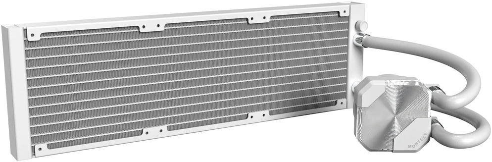 „Montech HyperFlow Silent All-in-One“ skysčio aušintuvas – 360 mm, baltos spalvos