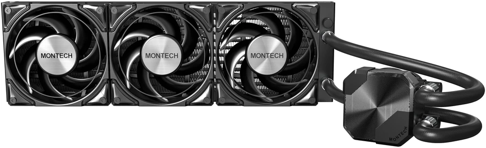 Vanduo Cooling Montech HyperFlow Silent AiO - 360mm, juodas