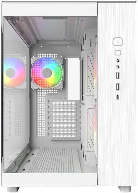 Montech KING 65 PRO PC-kompiuterio korpusas, Midi-Tower, ATX, ARGB, Tempered Glass -baltos spalvos