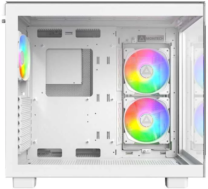 Montech KING 65 PRO PC-kompiuterio korpusas, Midi-Tower, ATX, ARGB, Tempered Glass -baltos spalvos