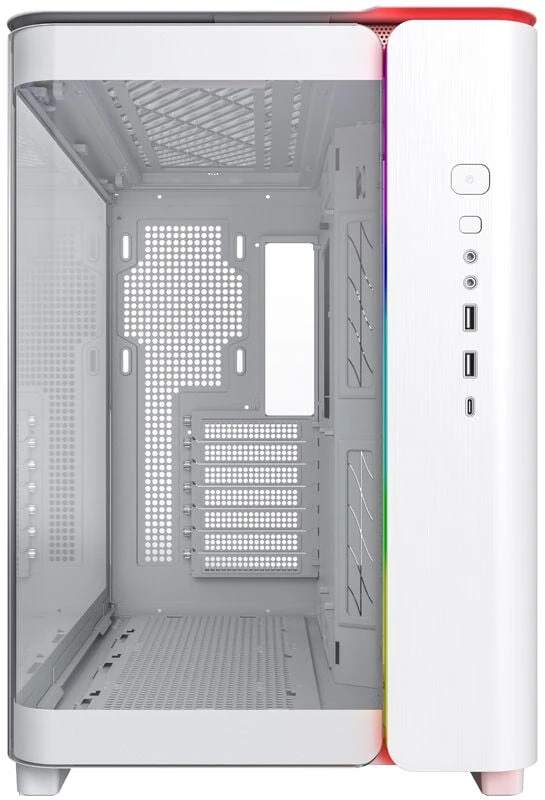 „Montech KING 95 Midi-Tower“, grūdinto stiklo, ARGB – baltos spalvos