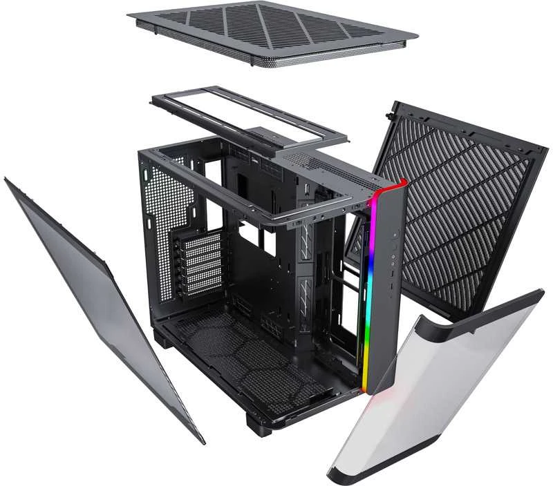 Montech KING 95 Midi-Tower, Tempered Glass, ARGB - juodos spalvos