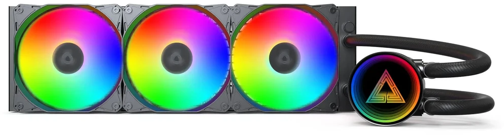 „Montech LightFlow ARGB AiO“ vandens aušintuvas – 360 mm, juodas