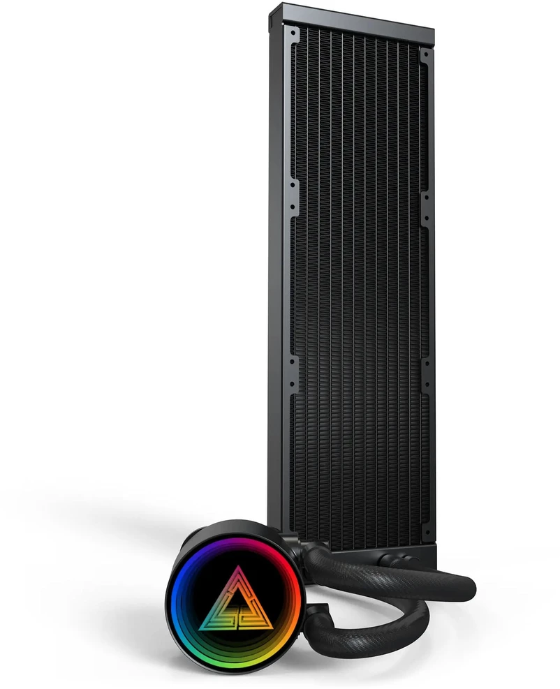 „Montech LightFlow ARGB AiO“ vandens aušintuvas – 360 mm, juodas