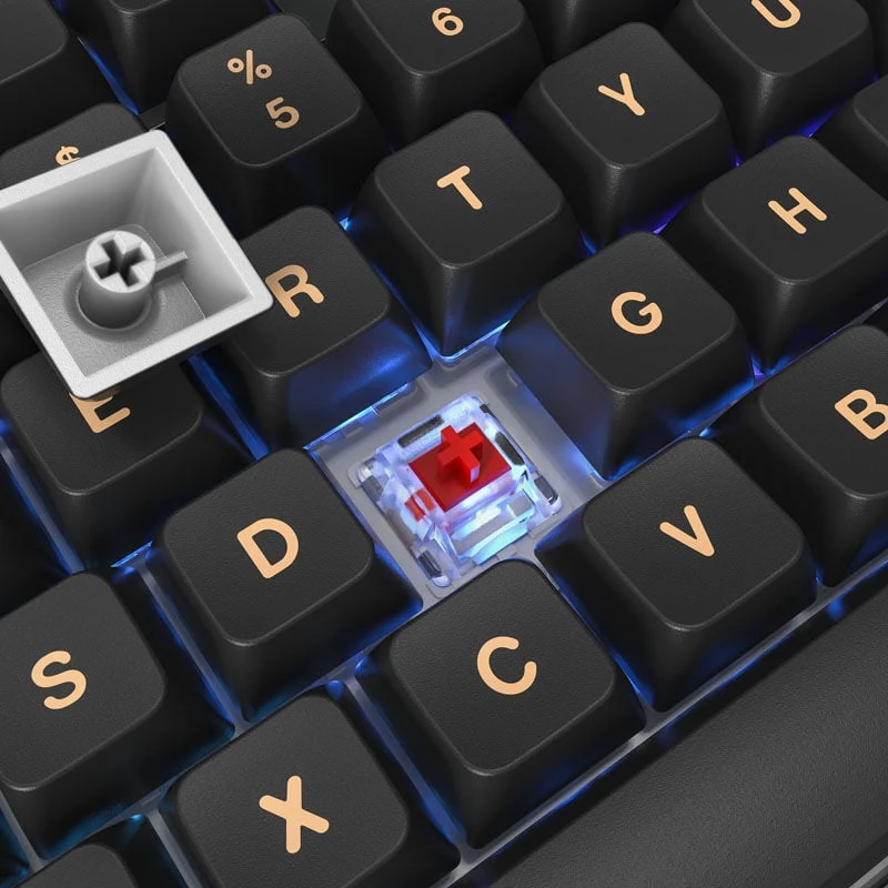 Montech MKey TKL Darkness Klaviatūra žaidimams – GateronG Pro 2.0 Raudona (US išdėstymas)