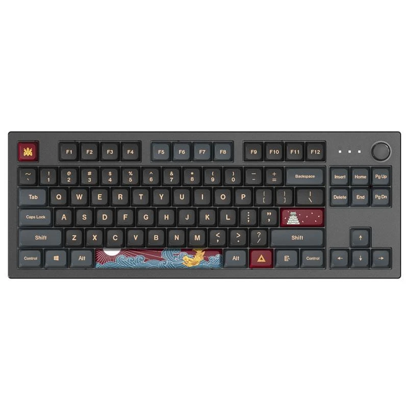 Montech MKey TKL Darkness Klaviatūra žaidimams – Gateron Pro 2.0 Geltona (US išdėstymas)