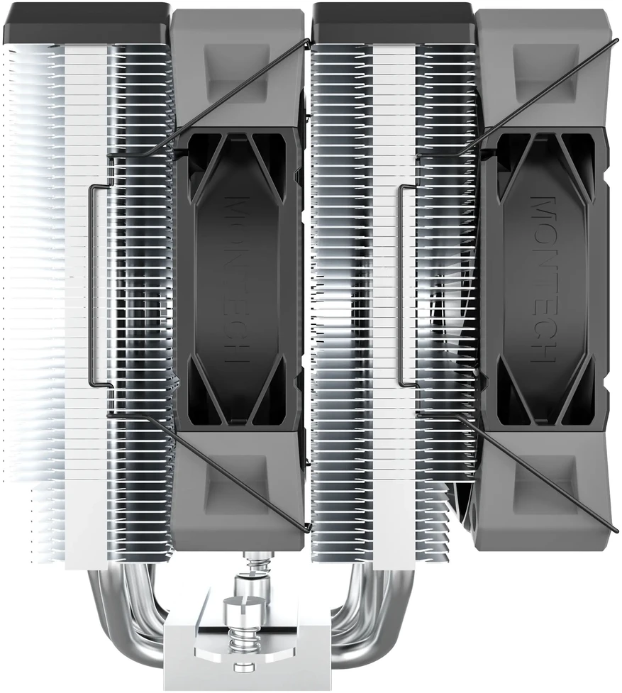 „Montech NX600“ procesoriaus aušintuvas, dvigubas bokštas – 2x 120 mm, juodas