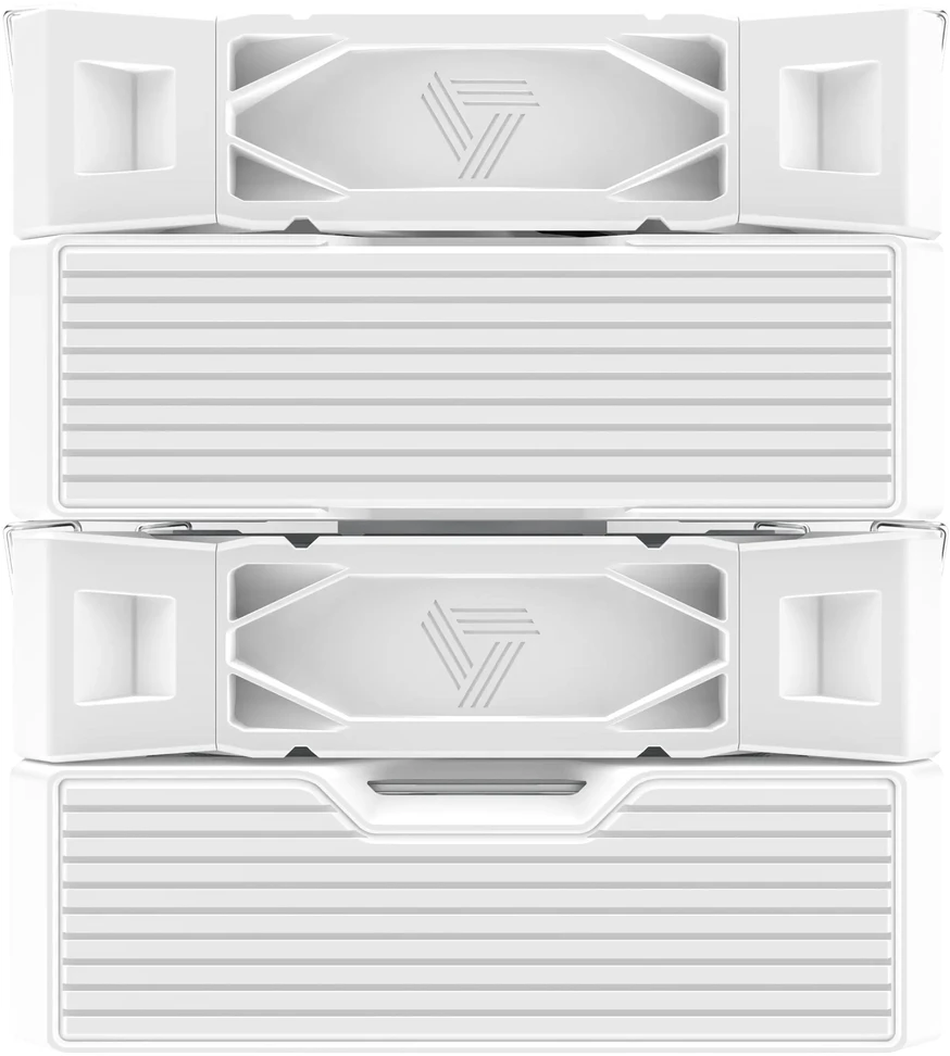 „Montech NX600“ procesoriaus aušintuvas, dvigubas bokštas – 2x 120 mm, baltas