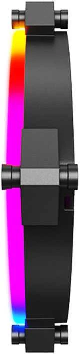 Montech RX120 ventiliatorius: šoniu matoma LED juosta