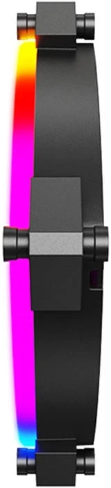 Montech RX120 PWM ARGB Reverse korpuso ventiliatorius – 120mm, juodos spalvos