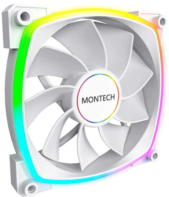 Montech RX140 PWM ARGB Reverse korpuso ventiliatorius- 140mm, baltos spalvos