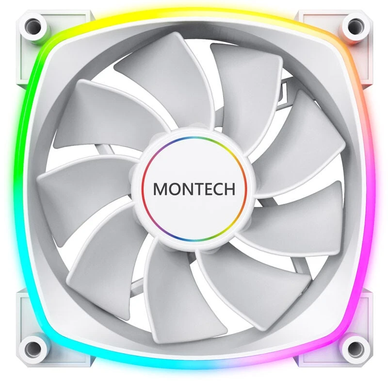 Montech RX140 PWM ARGB Reverse korpuso ventiliatorius- 140mm, baltos spalvos