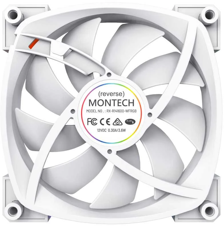 Montech RX140 Reverse ventiliatorius - nugarinė pusė