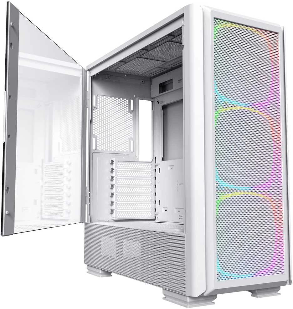 Montech SKY TWO GX Midi-Tower, grūdintas stiklas – baltos spalvos
