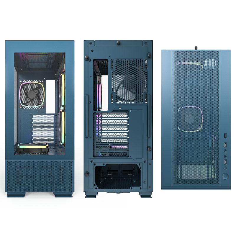 Montech SKY TWO, Midi-Tower - mėlynos spalvos
