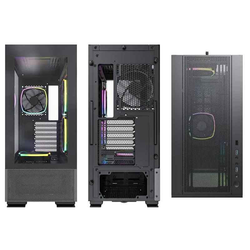 Montech SKY TWO, Midi-Tower - juodos spalvos