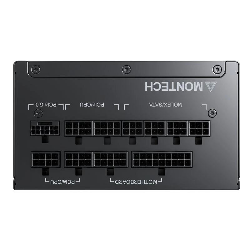 „Montech Titan Gold 850W“ – „80 PLUS“ ir „Cybenetics Gold“, modulinis, PCIe 5.0 – 850 vatų