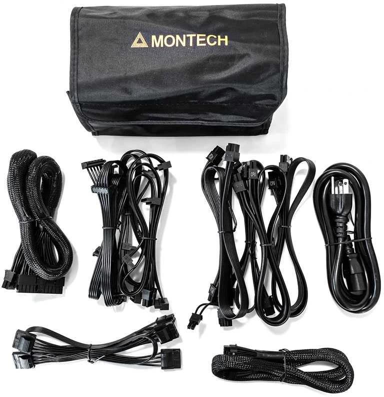 „Montech Titan Gold 1000W“ – „80 PLUS“ ir „Cybenetics Gold“, modulinis, PCIe 5.0 – 1000 vatų