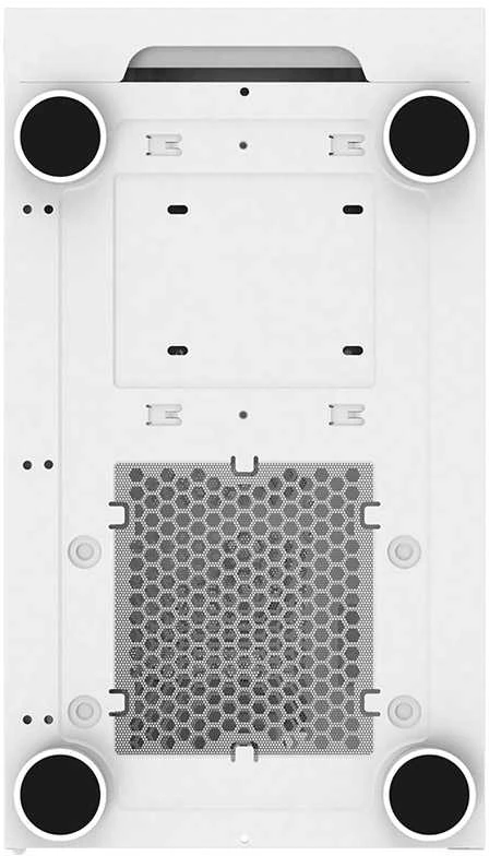 „Montech X3 Glass Midi-Tower“, RGB, grūdintas stiklas – baltos spalvos