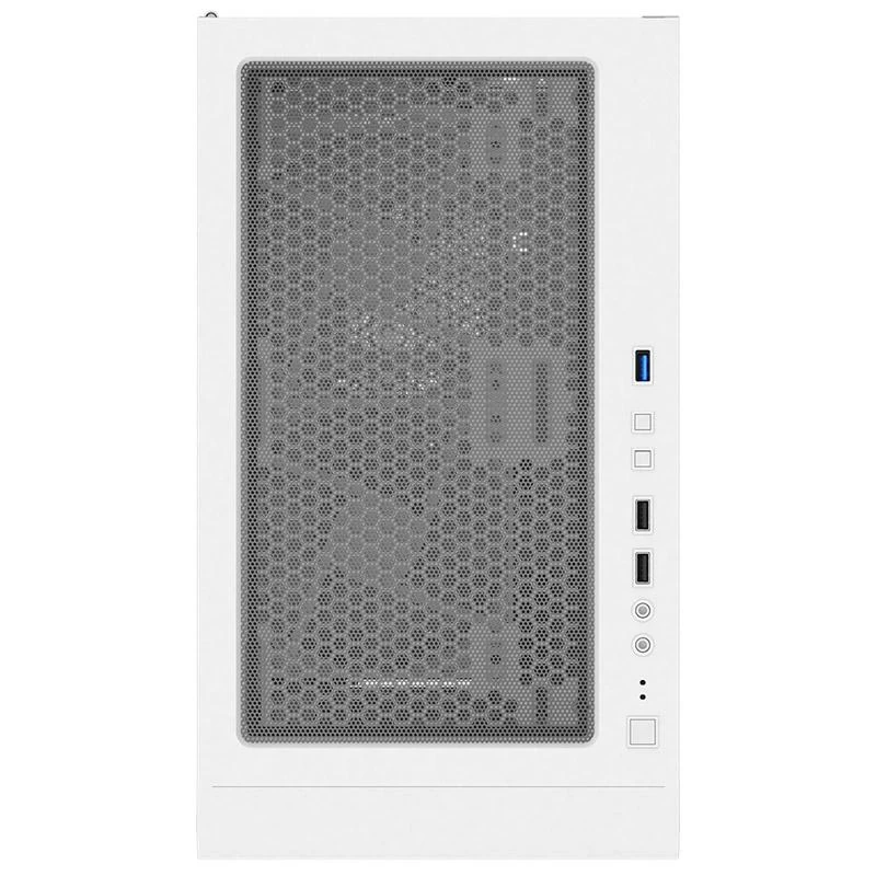 „Montech X3 Glass Midi-Tower“, RGB, grūdintas stiklas – baltos spalvos
