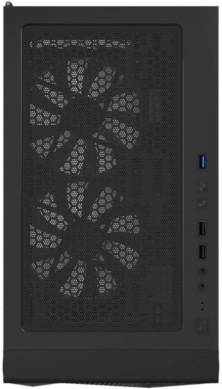 „Montech X3 Mesh“ vidutinio dydžio bokštas, RGB, grūdintas stiklas – Juodas