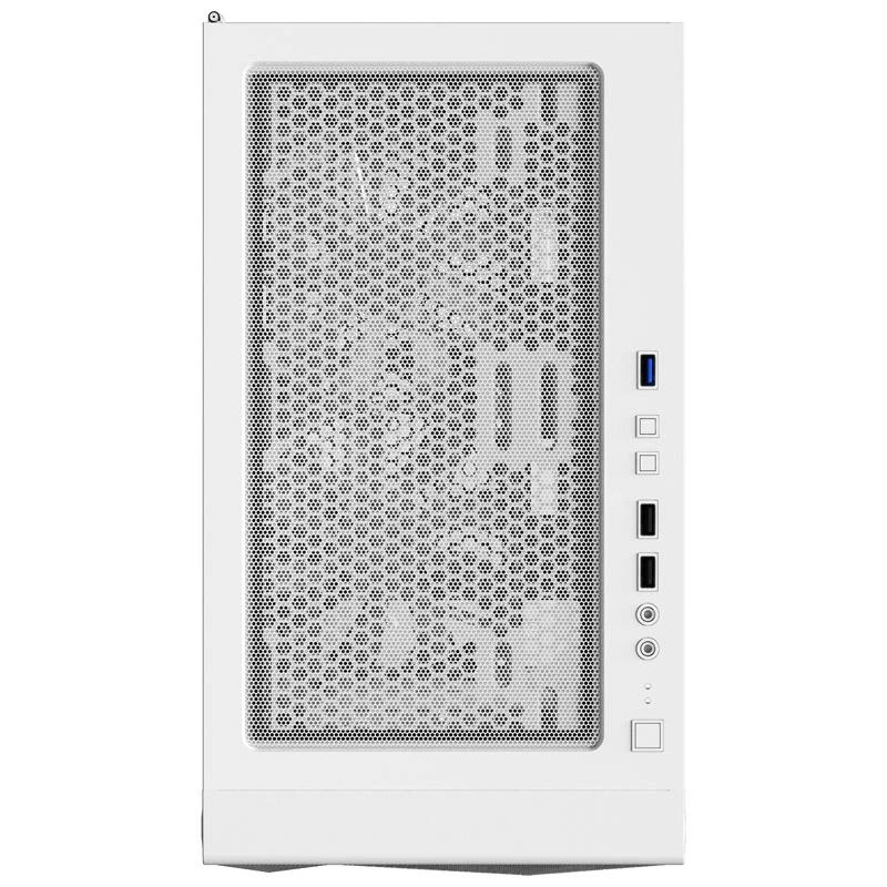 „Montech X3 Mesh Midi-Tower“, RGB, grūdintas stiklas – baltos spalvos