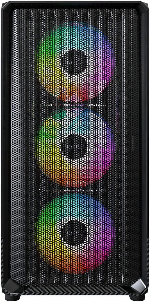 „Montech X5M“ kompiuterio korpusas, vidutinio dydžio bokštas, „Micro-ATX“, ARGB, grūdintas stiklas – Juodas
