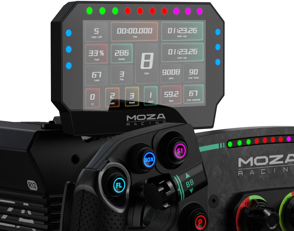 „Moza Racing CM2 RS072“ ekranas