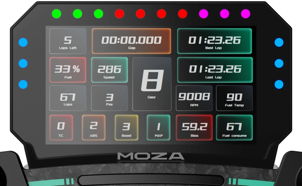 „Moza Racing CM2 RS072“ ekranas