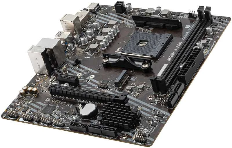 Pagrindinė plokštė MSI A520M-A PRO AM4 DDR4 1x M.2 4x SATA HDMI DVI-D M-ATX
