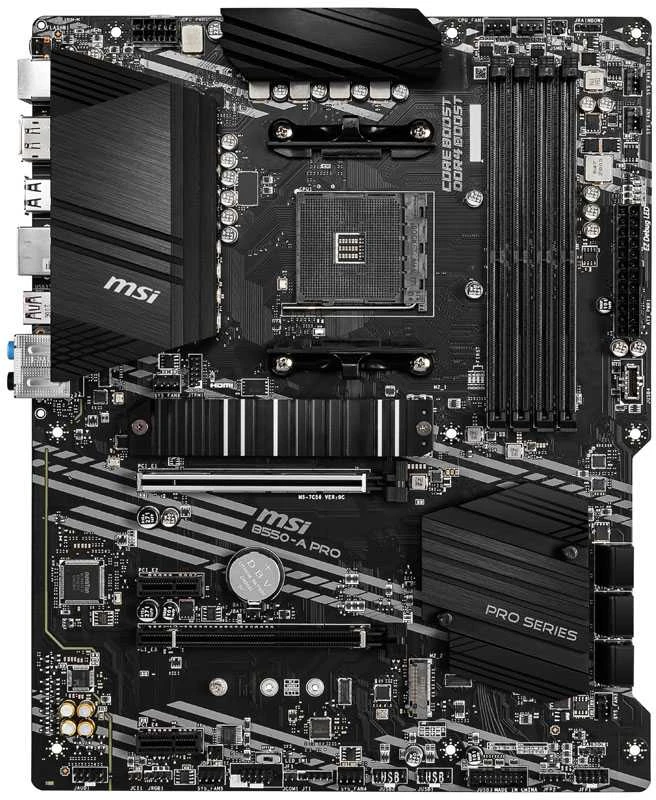 Pagrindinė plokštė MSI B550-A PRO, AM4, DDR4