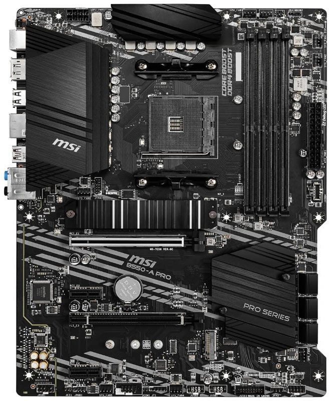 Pagrindinė plokštė MSI B550-A PRO, AM4, DDR4