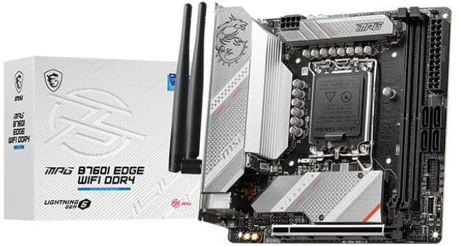 Pagrindinė plokštė MSI | MPG B760I EDGE WIFI | Procesorių šeima Intel | Procesoriaus lizdas LGA1700 | DDR5 DIMM | Atminties lizdai 2 | Palaikomos standžiojo disko sąsajos SATA, M.2 | SATA jungčių skaičius 4 | Mikroschemų rinkinys Intel B760 | Mini-ITX